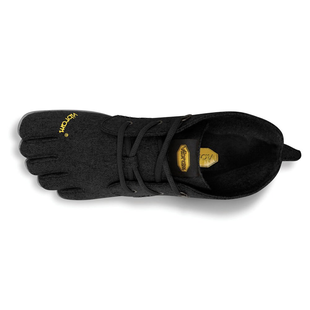 Vibram FiveFingers Dame Barfodet Sko Sort/Grå - Cvt-Wool - 1045ZGKLQ